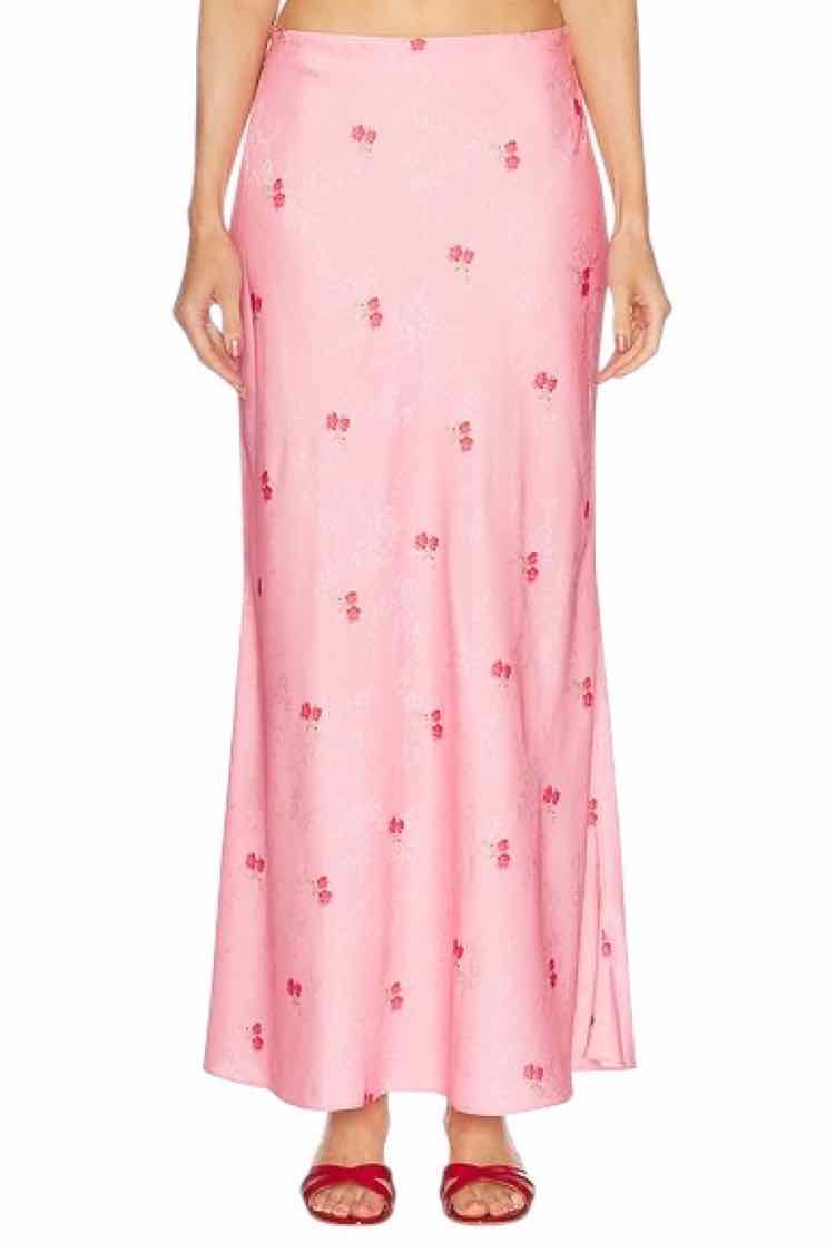 Love Shack Fancy Cherry Pink Size XL Skirt