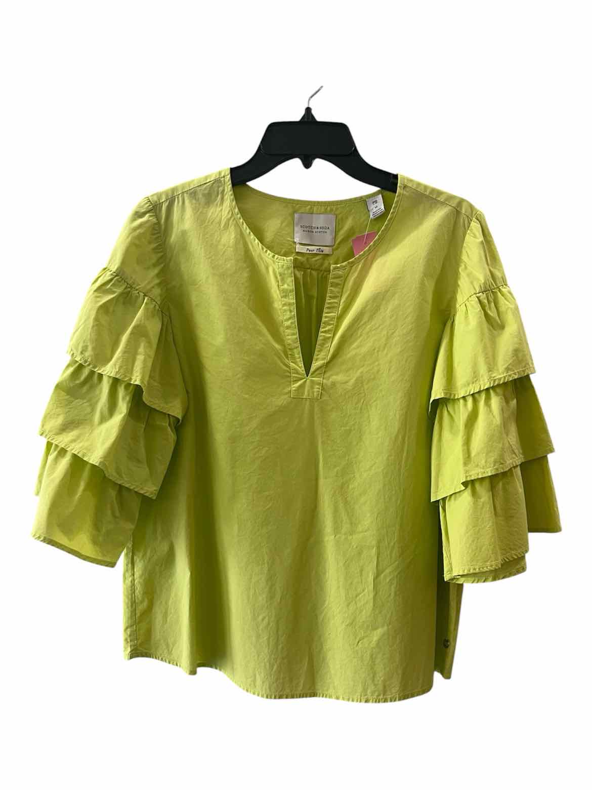 Scotch & Soda Chartreuse Size M Shirt