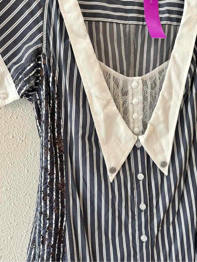 In Earnest by Byron Lars Navy and White Size 6 Dress