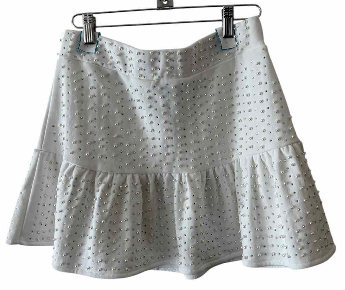 Queen of Sparkles White Size S Skirt