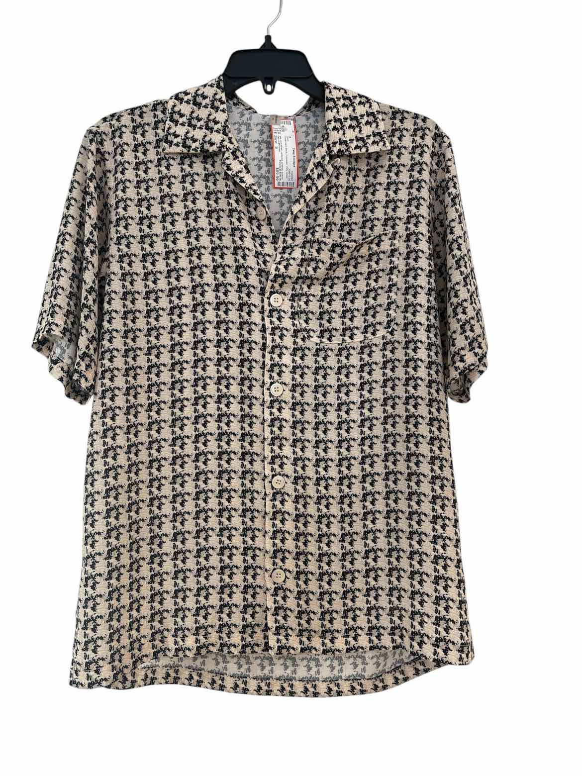 Devon Windsor Cream and Black Size S Shirt