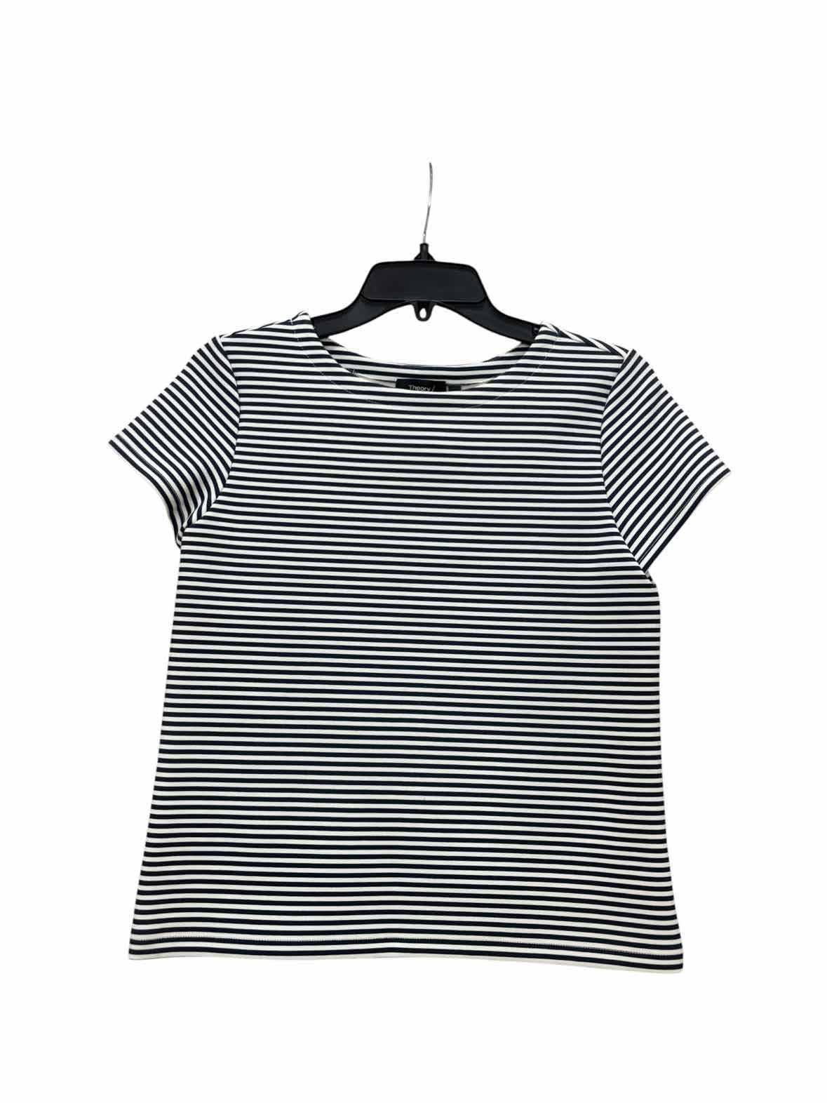 Theory White and navy Size S Shirt