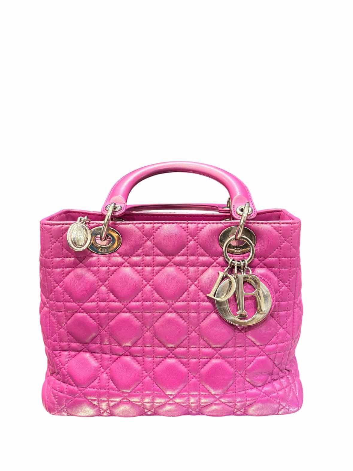 Dior Lady Dior Magenta Handbag