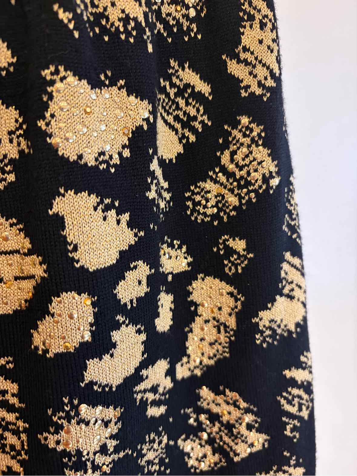 St John Evening Black and Gold Size 6 Skirt