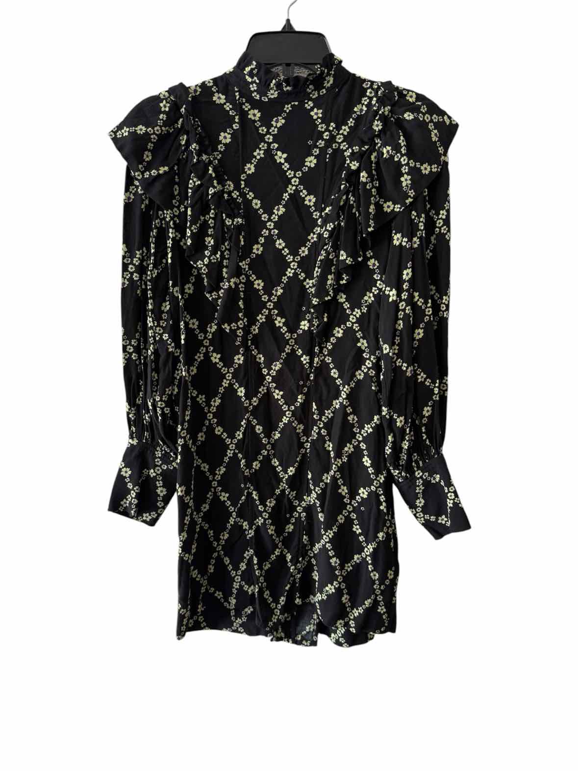 Ganni Black and yellow Size 36 Dress