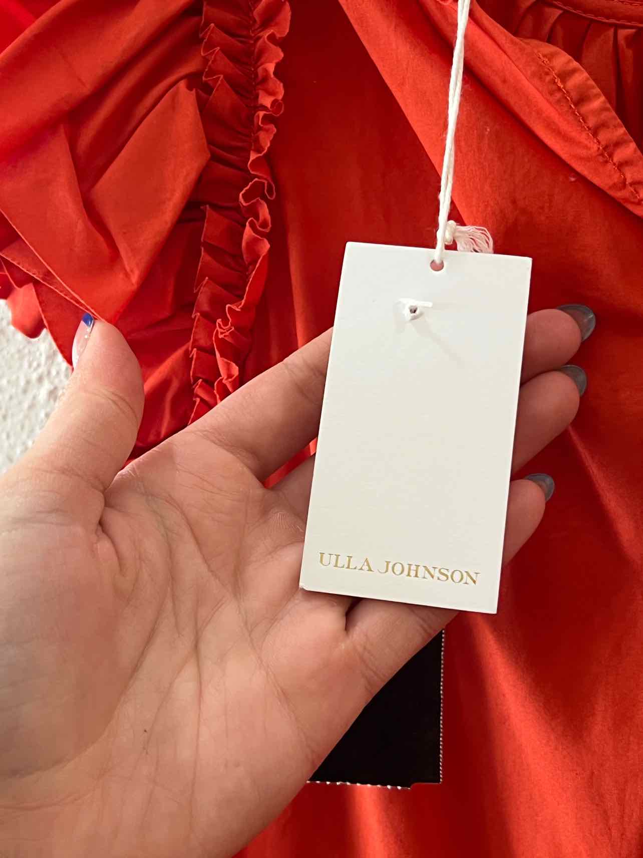 ULLA JOHNSON Orange Size 2 Dress