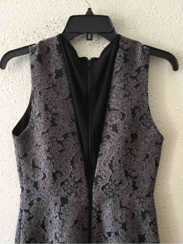 alice + olivia Grey and Black Size 6 Dress