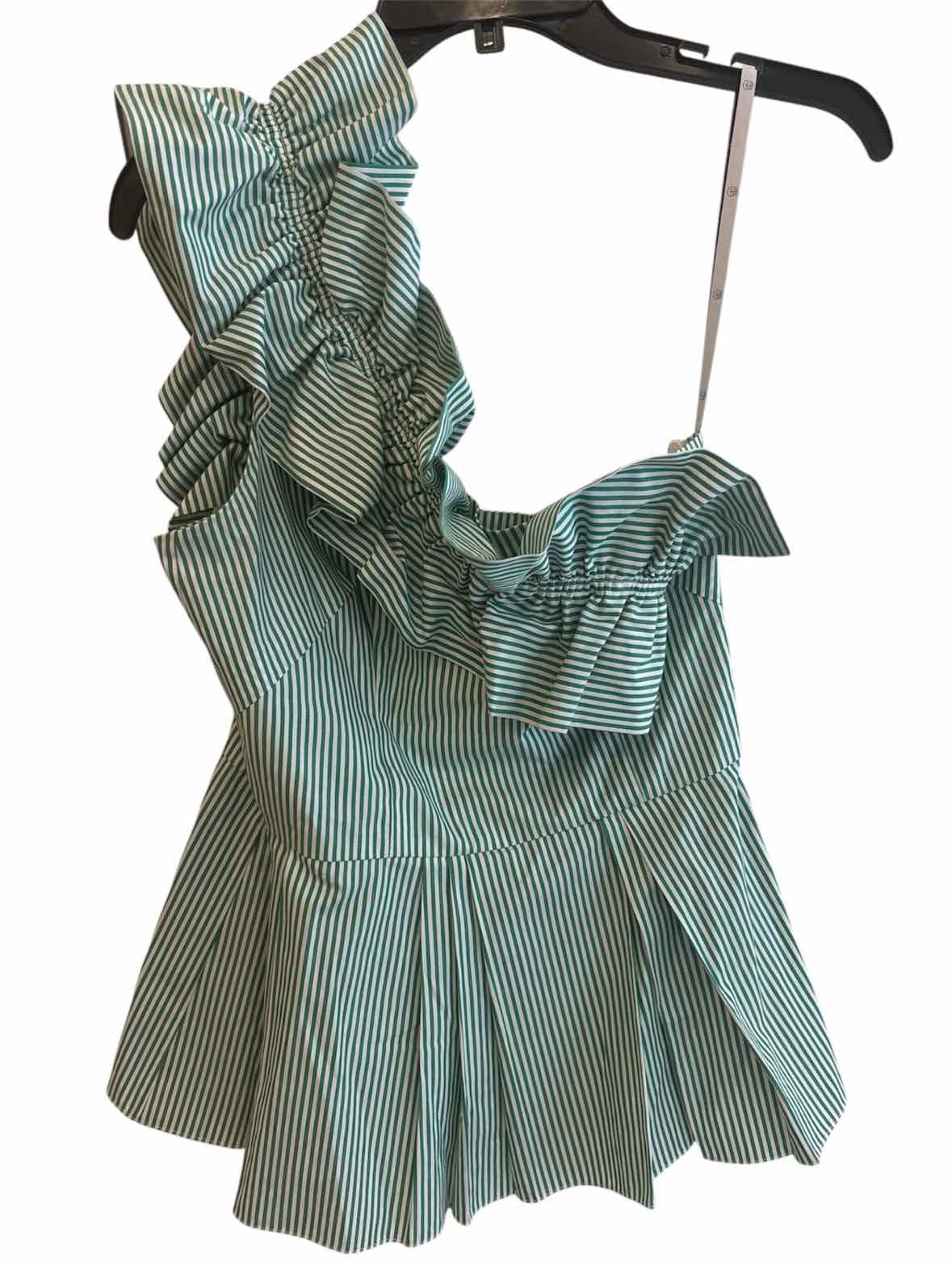 Pearl Green and White Size 2 Shirt