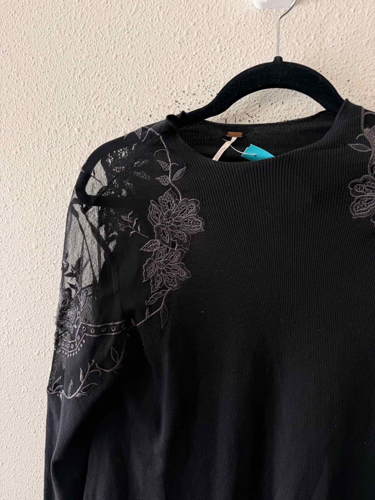 Free People Black and purple Size S Shirt