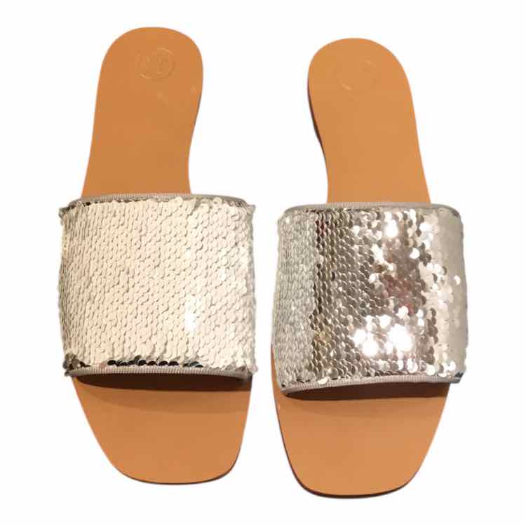 Tory Burch Brown and Silver Size 10.5 Shoes