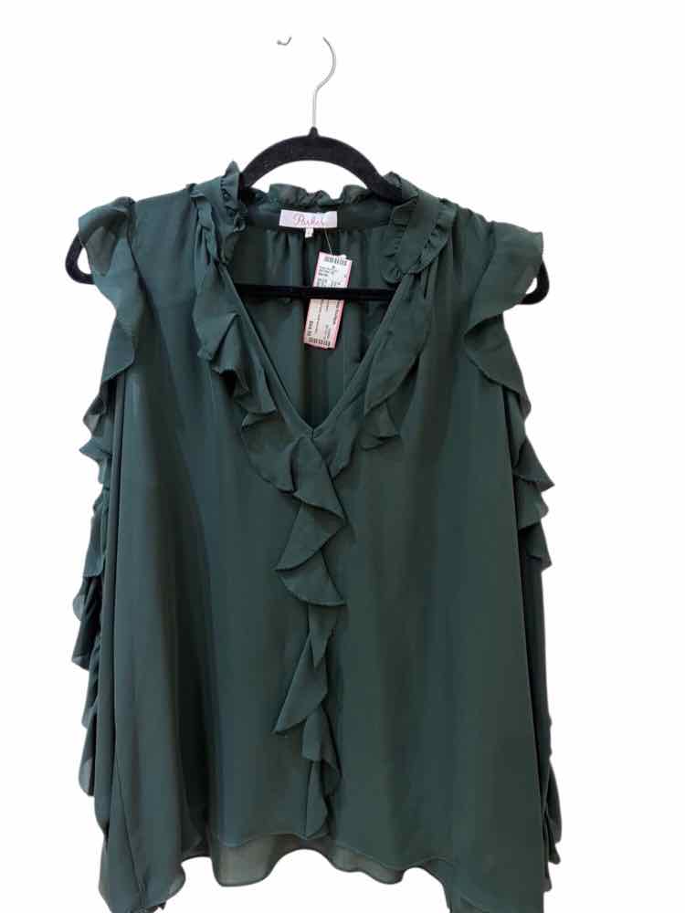 Parker Green Size M Blouse