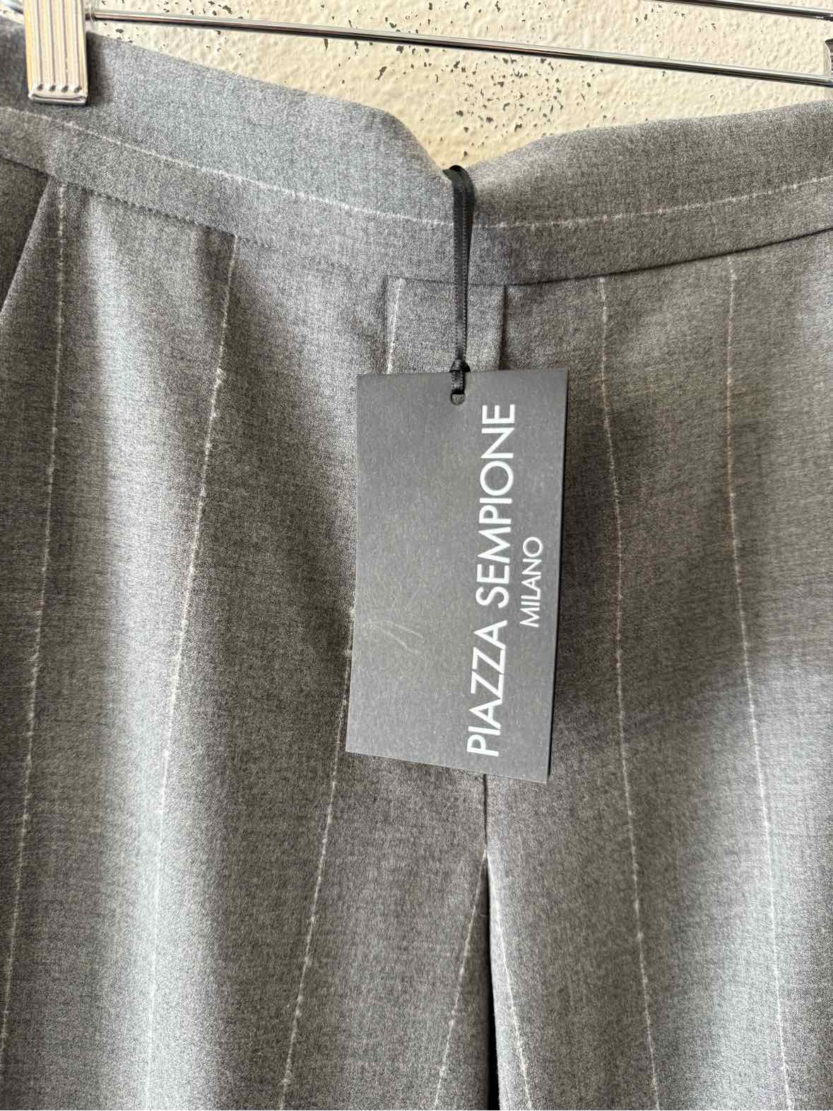Piazza Sempione Grey and white Size 38 Pants