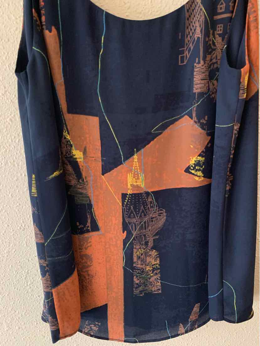 Babaton navy multi Size S Camisole