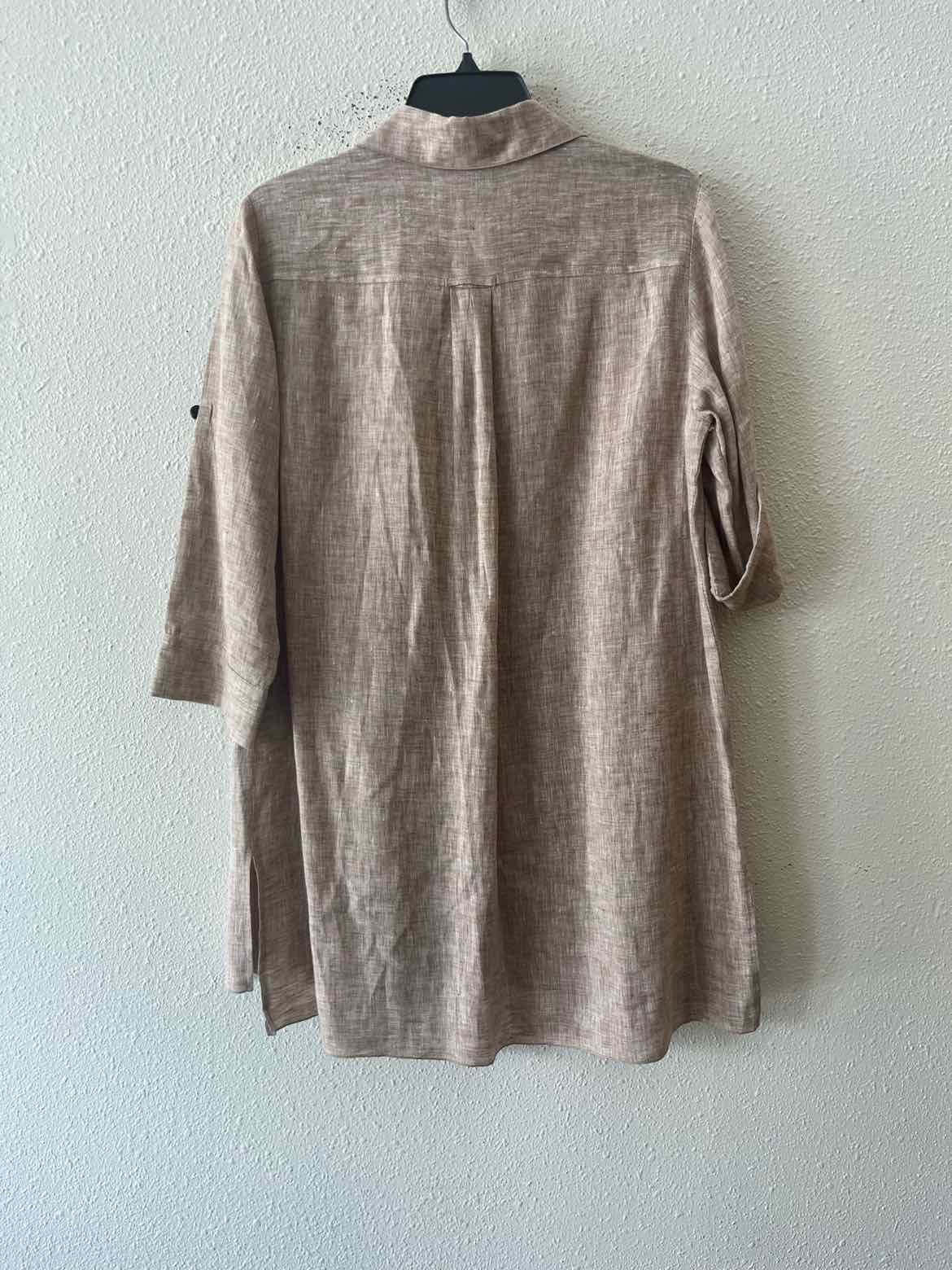 Lafayette 148 brown and white Size No Label Tunic