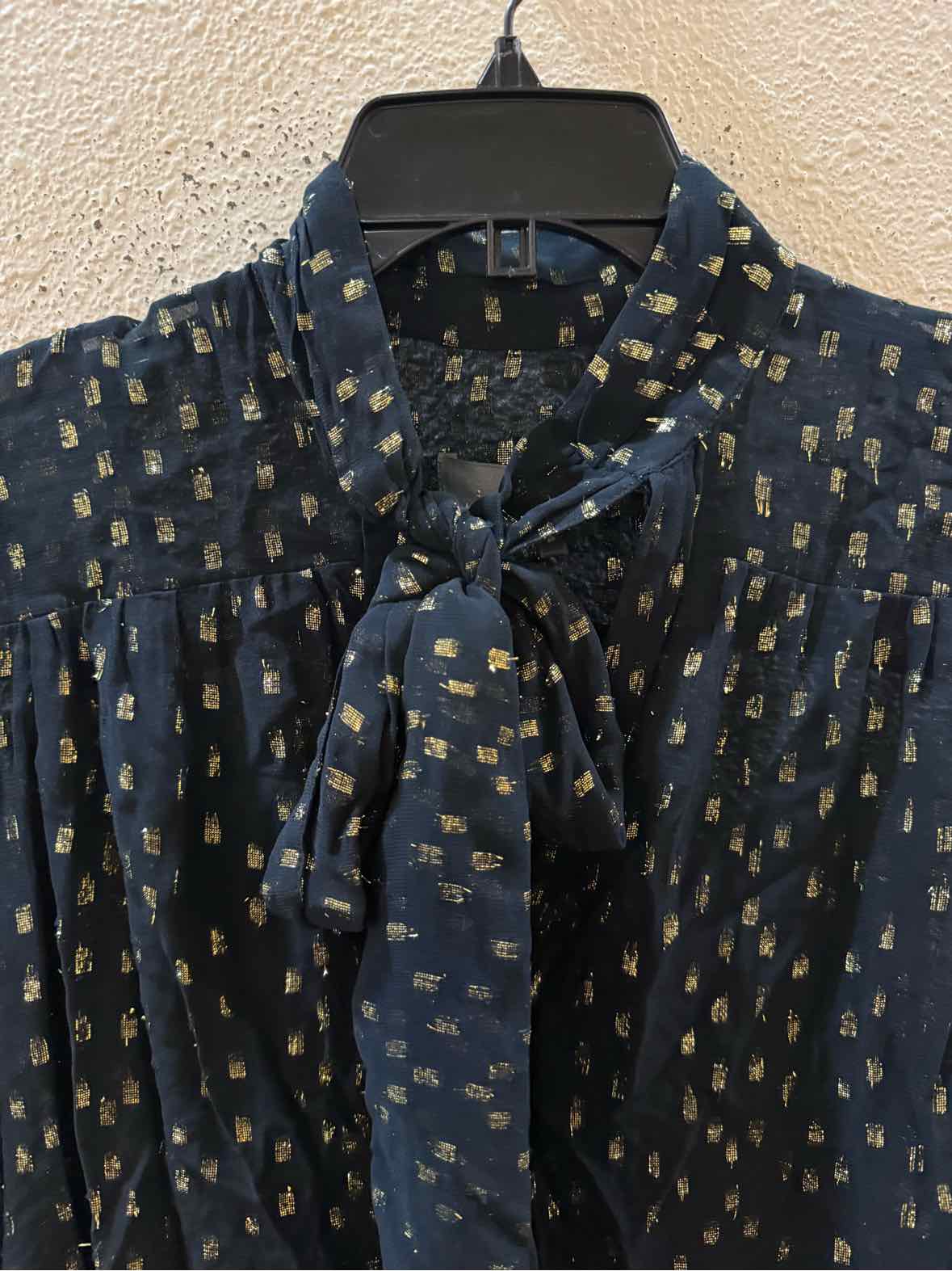 by Anthropologie Navy and Gold Size S Shirt