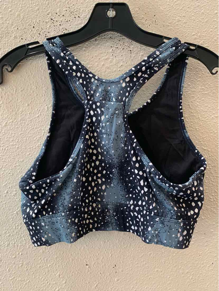 Varley Blue and White Size M Sports Bra