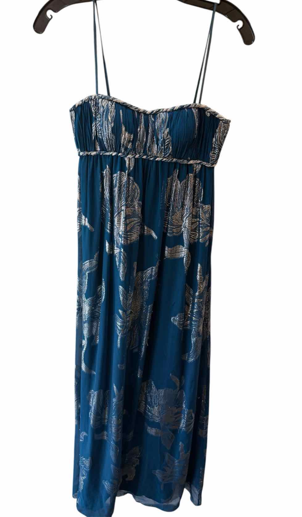 Aidan Mattox Teal and Silver Size 2 Gown/Evening Wear