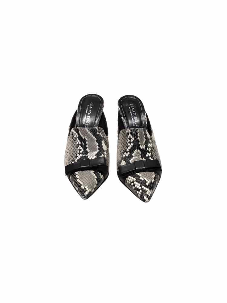 Beautiisoles Black and white Size 8 Shoes