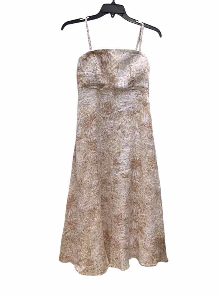 Lily Pulitzer White and Beige Size 0 Dress