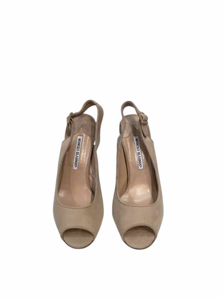 Manolo Blahnik Taupe Size 38.5 Shoes