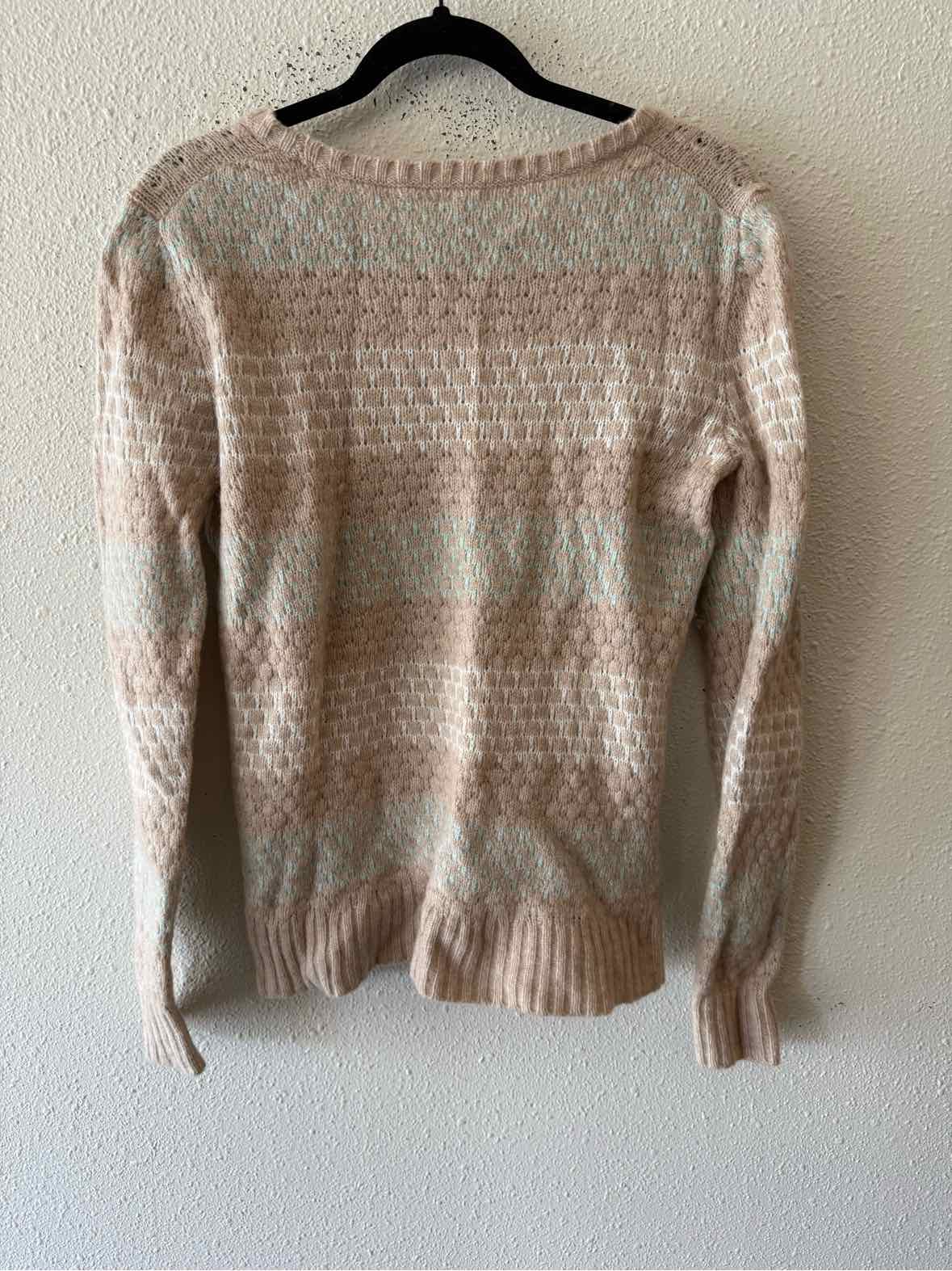 J Crew Factory Beige Multi Size M Sweater
