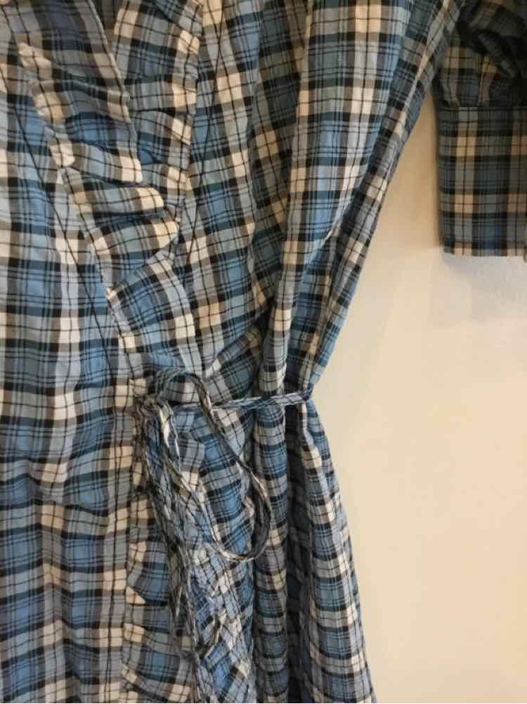 Ganni light blue and white Size 38 Dress