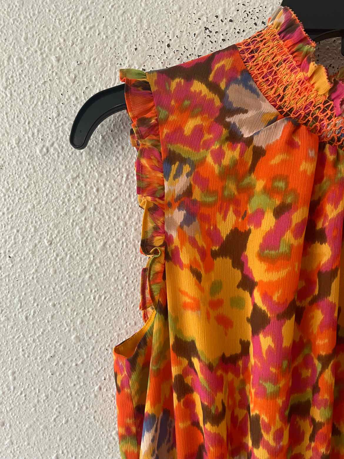 J Crew Orange Multi Size S Dress