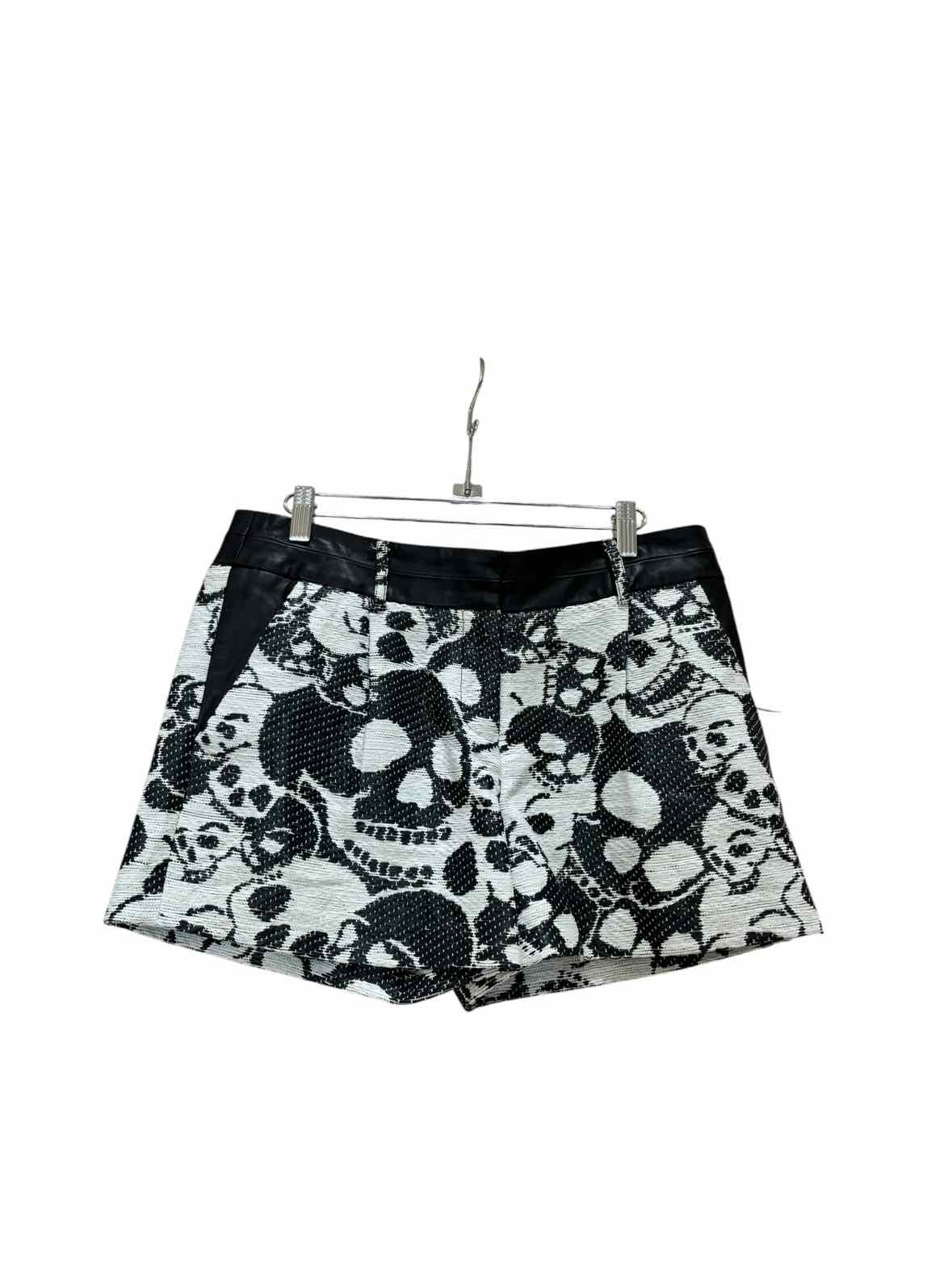 Milly White & Black Size 6 Shorts