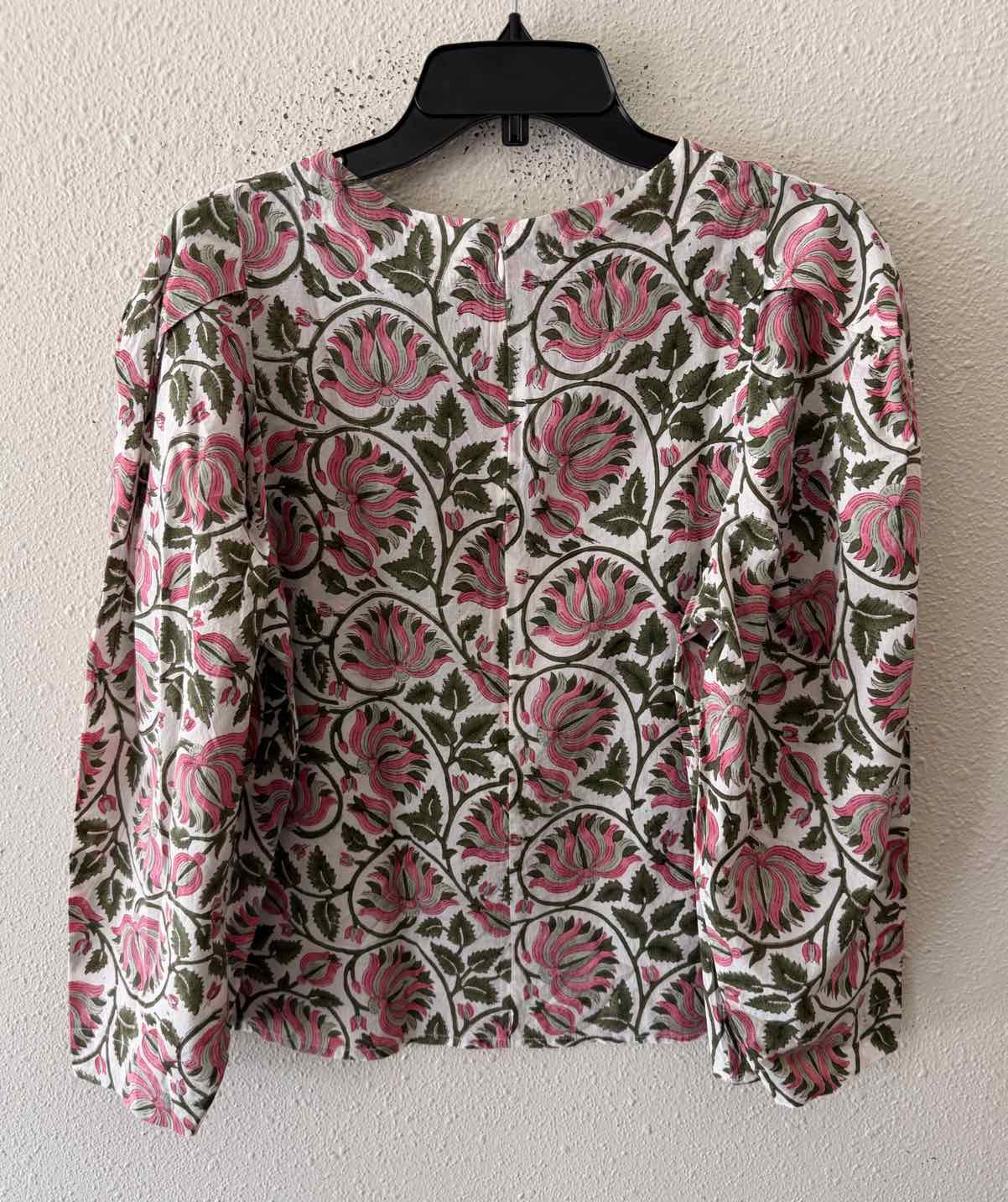 Mille Resort and Travel pink & green multi Size XS Shirt