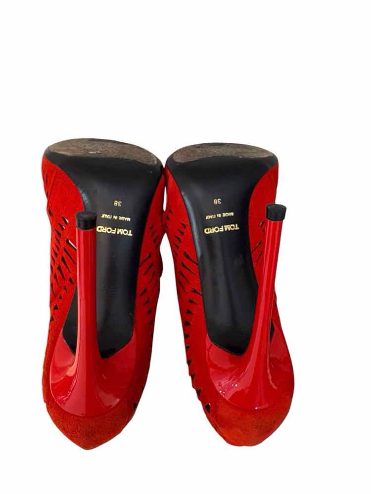 Tom Ford Red Orange Size 38 Shoes