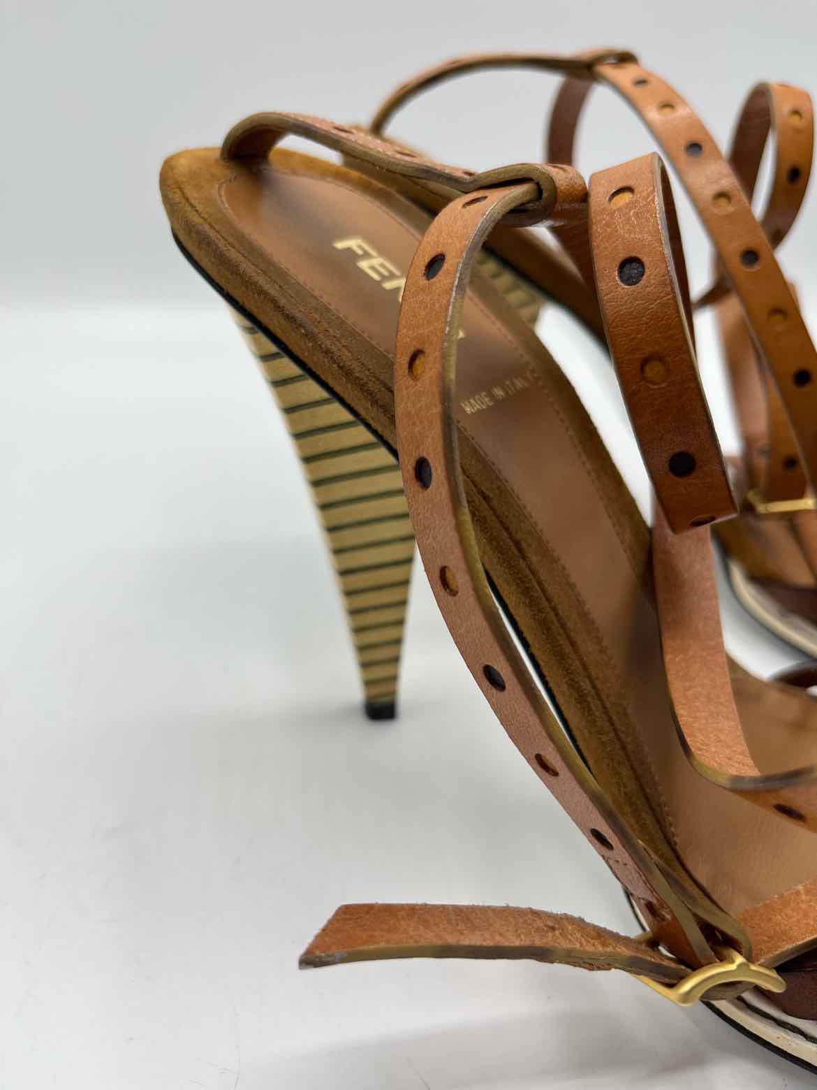 Fendi Brown multi Size 39 Shoes