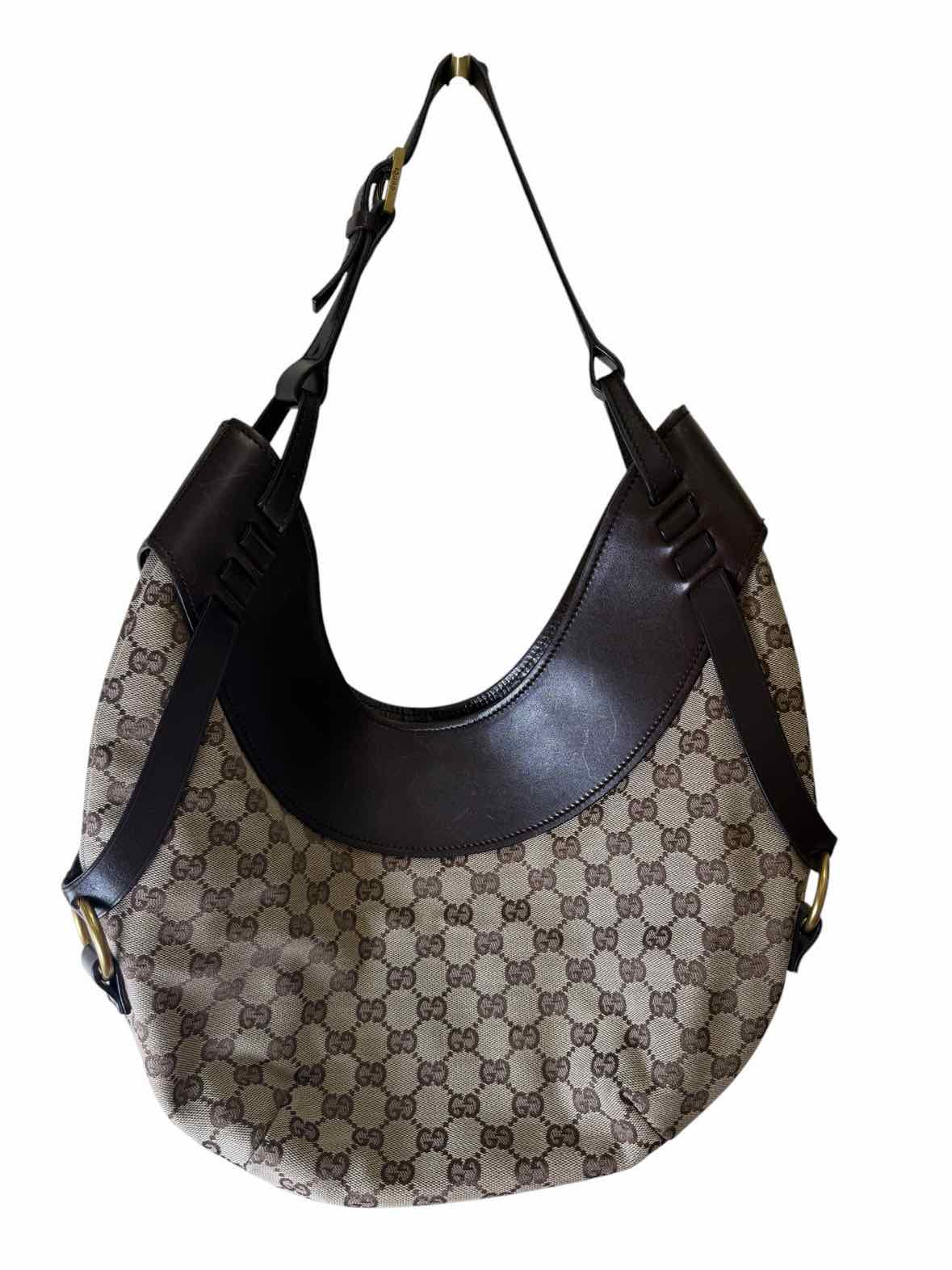 Gucci Half Moon Hobo Bag Beige Handbag