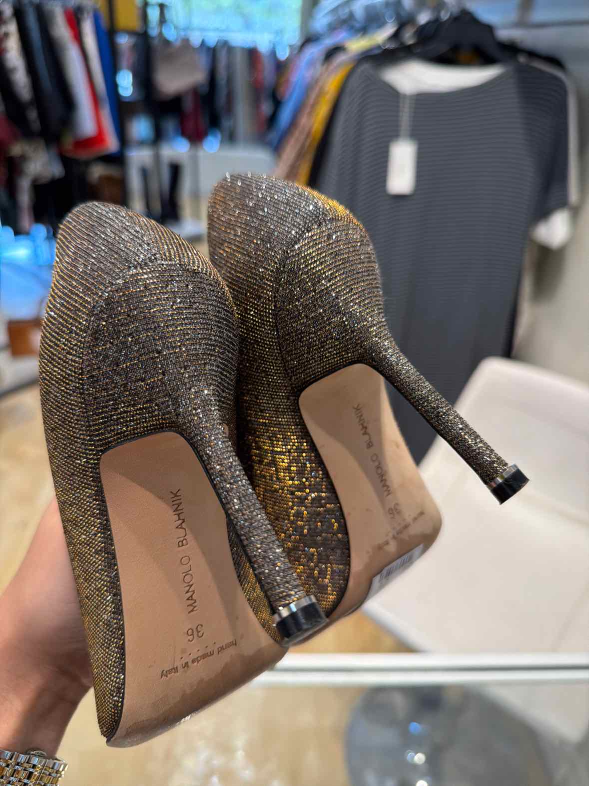 Manolo Blahnik Dark grey Size 36 Shoes