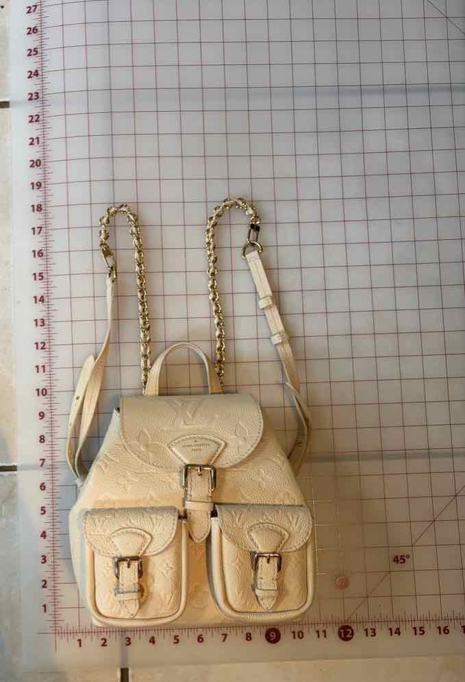 Louis Vuitton Backup Backpack Cream Handbag