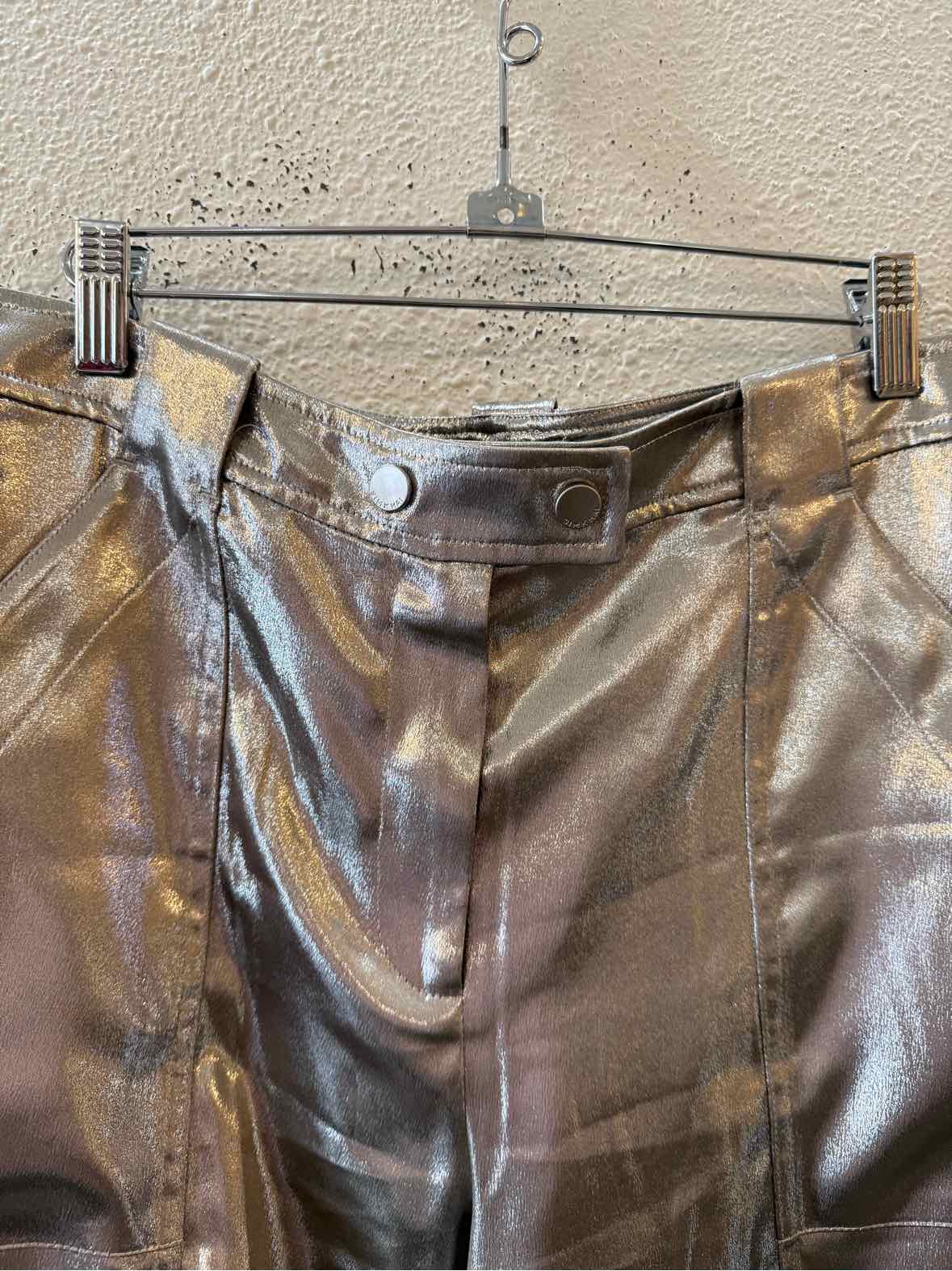 Simkhai Metallic champagne Size 8 Pants