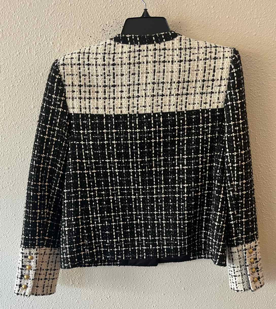 Alice + Olivia Classics Black and white Size 8 Jacket