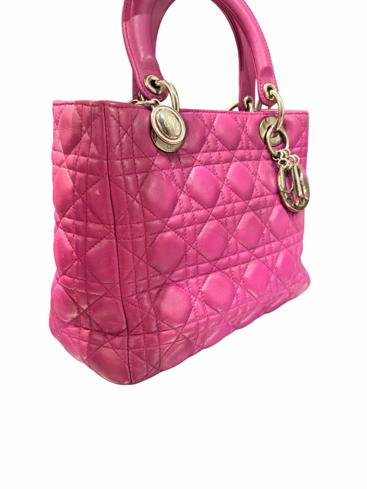 Dior Lady Dior Magenta Handbag