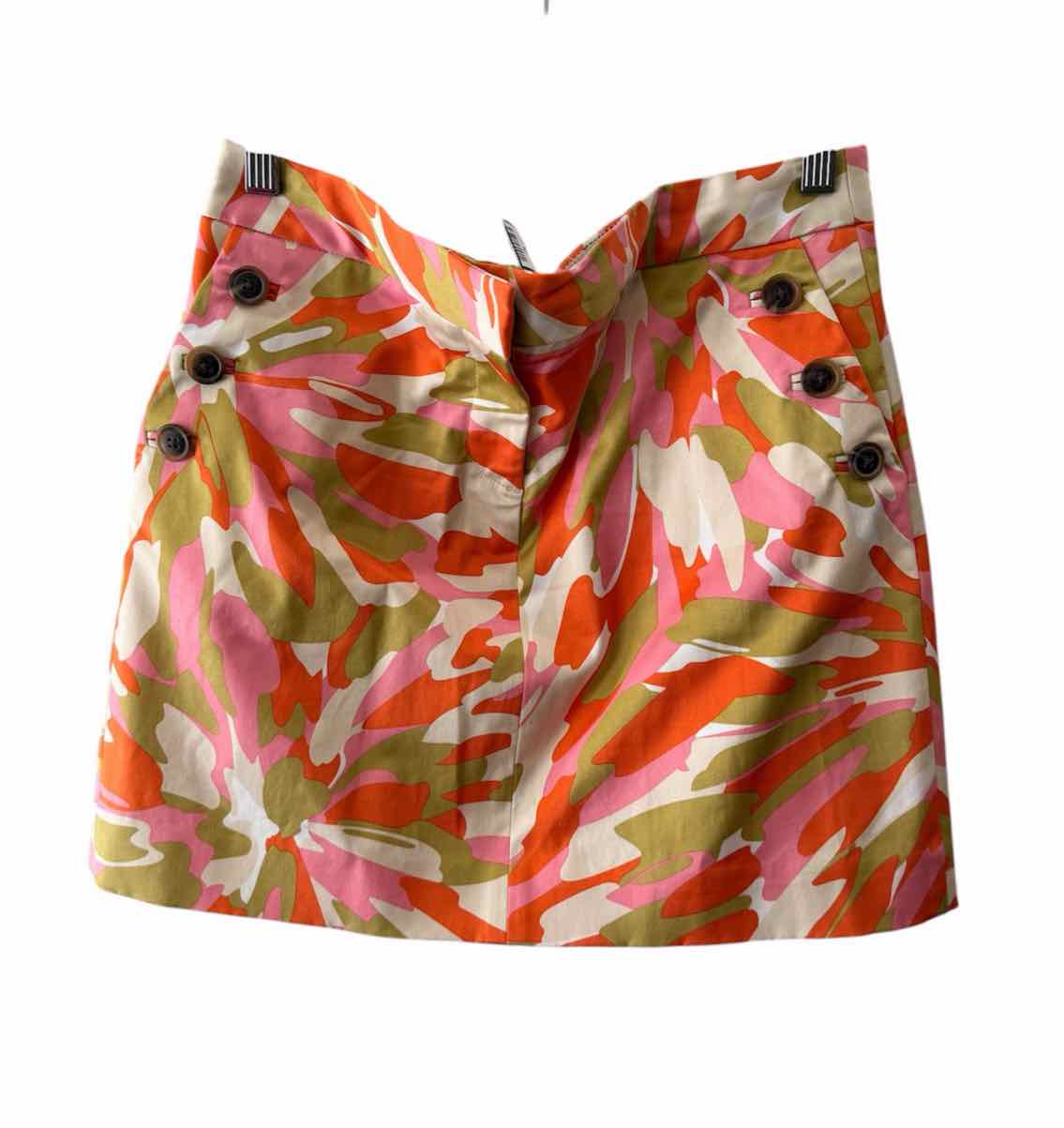 J Crew Orange Multi Size 4 Skirt
