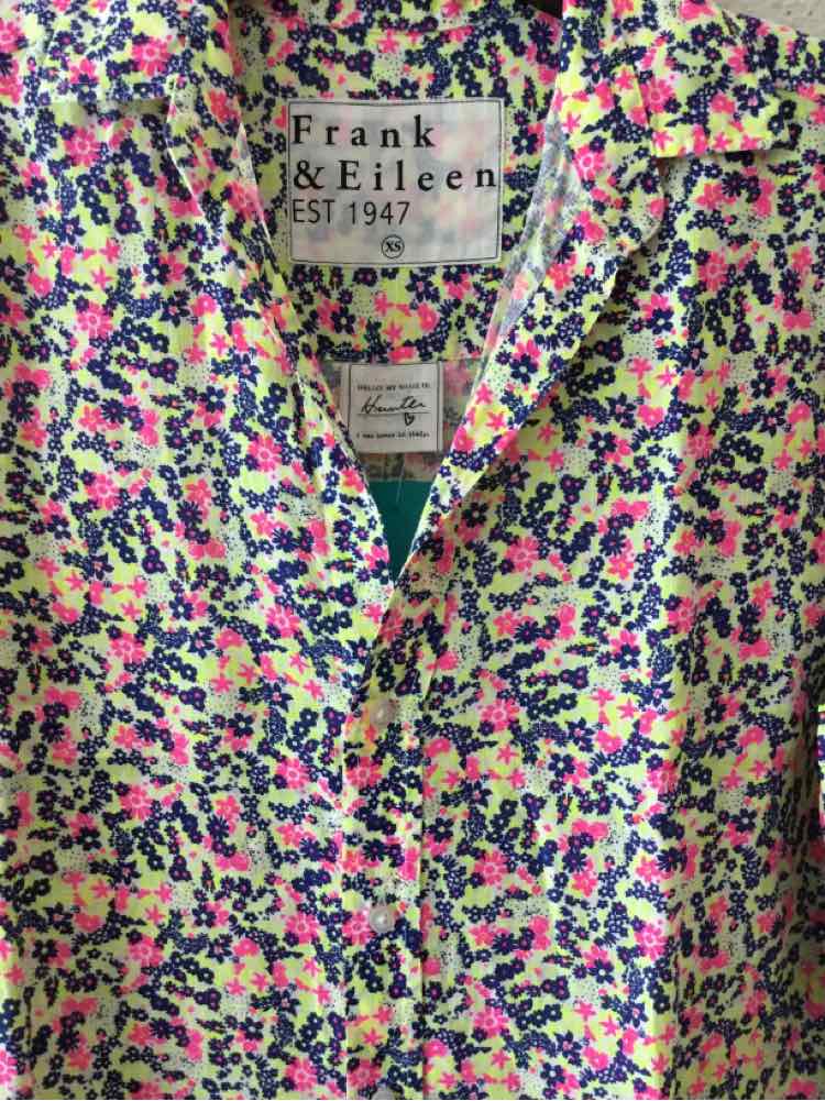 Frank & Eileen Yellow Multi Size XS Dress