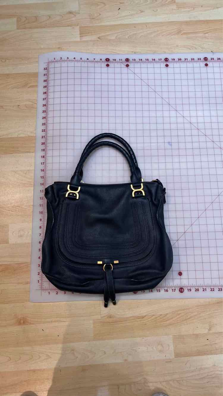 Chloe Marcie Satchel Black Handbag
