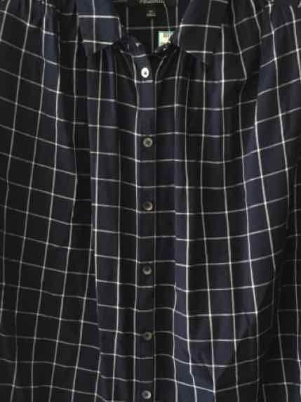 Madewell Navy and White Size XS Shirt