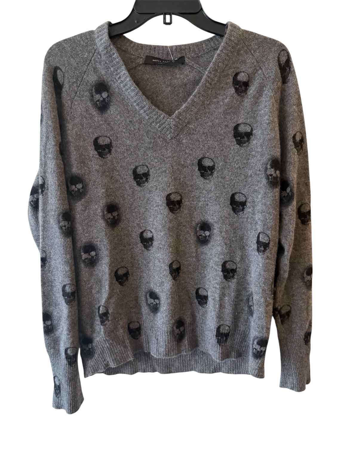 Skull Cashmere Grey and Black Size S Sweater