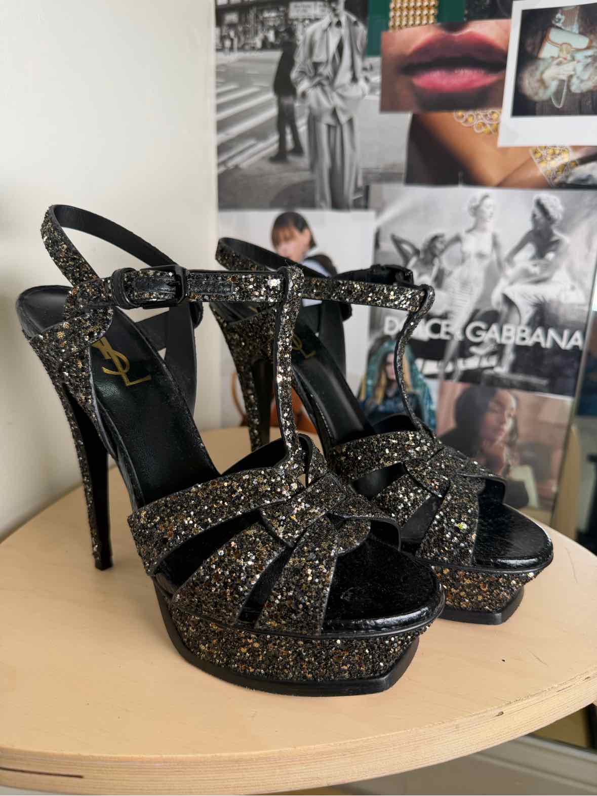 Saint Laurent Black Size 38 Shoes