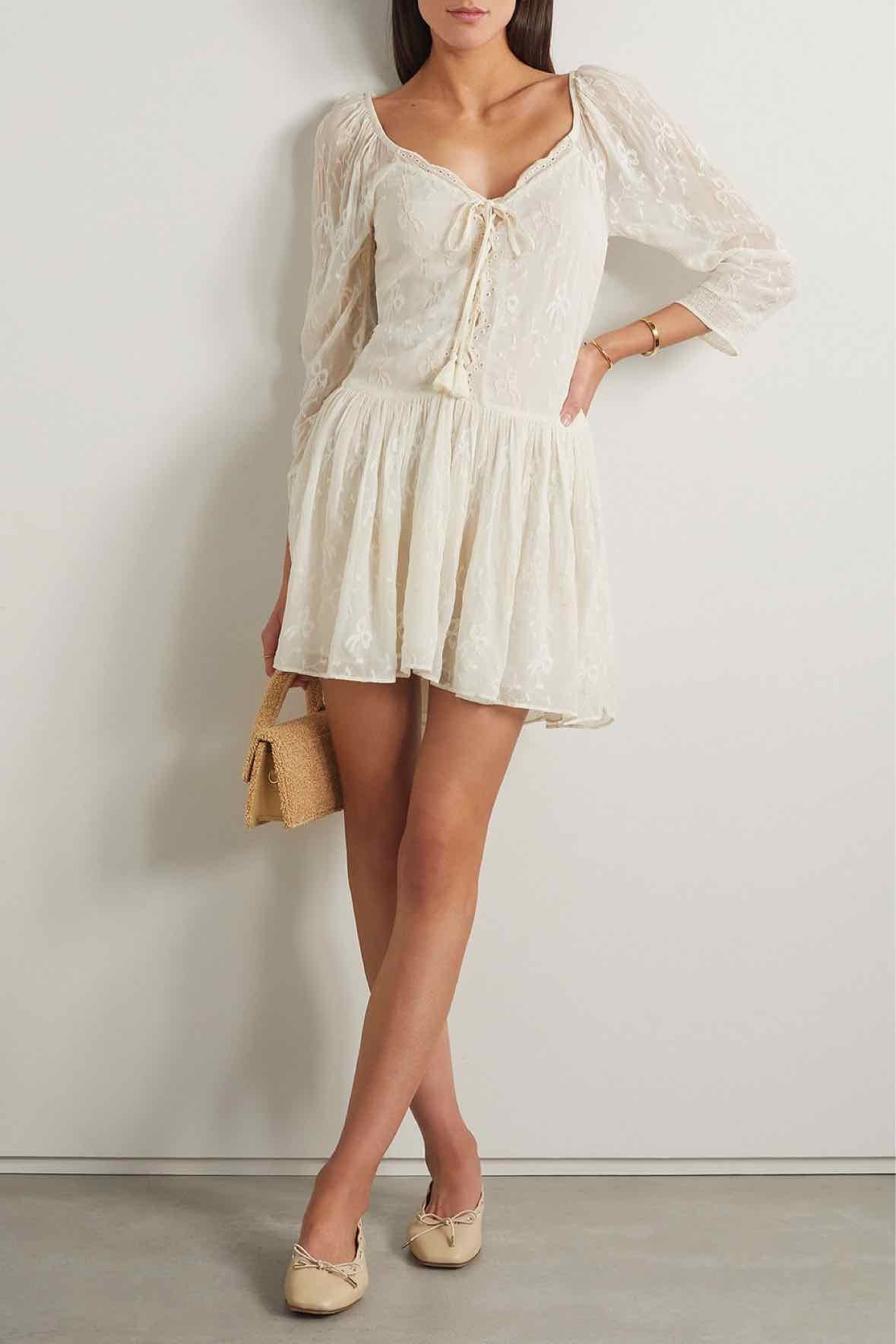 LoveShackFancy Cream Size 2 Dress