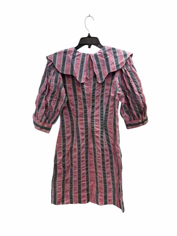 Ganni Pink and Gray Size 34 Dress