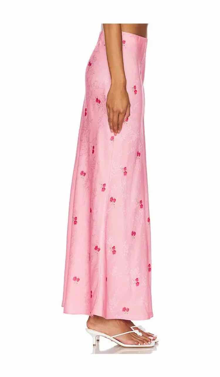 Love Shack Fancy Cherry Pink Size XL Skirt