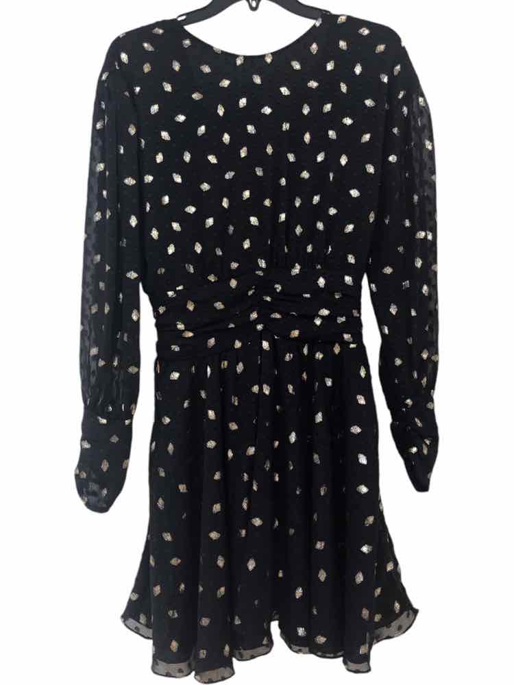 Misa Black and Gold Size XS Dress