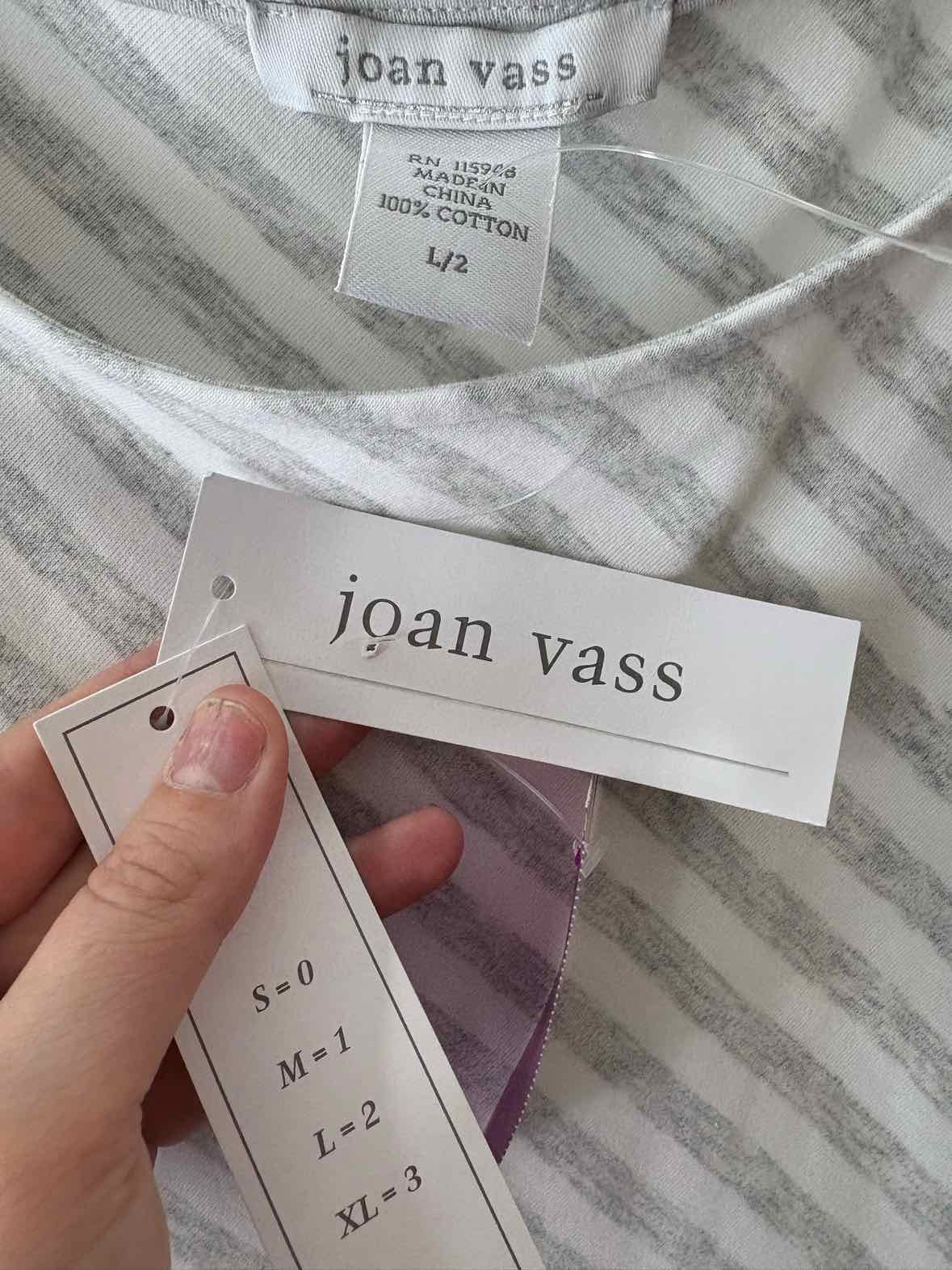 Joan Vass Grey and white Size L Dress