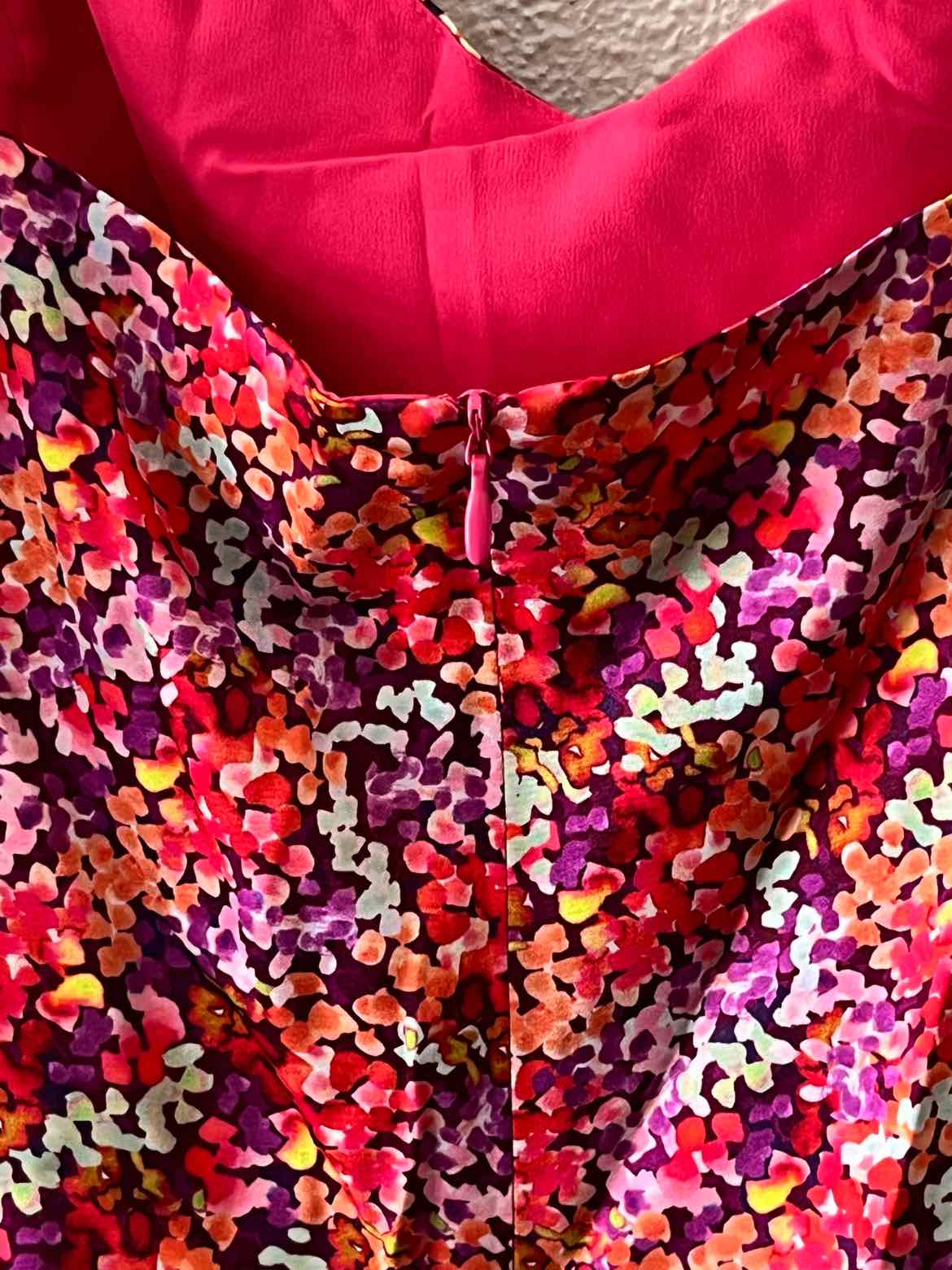 French Connection Orange Multi Size 14 Dress