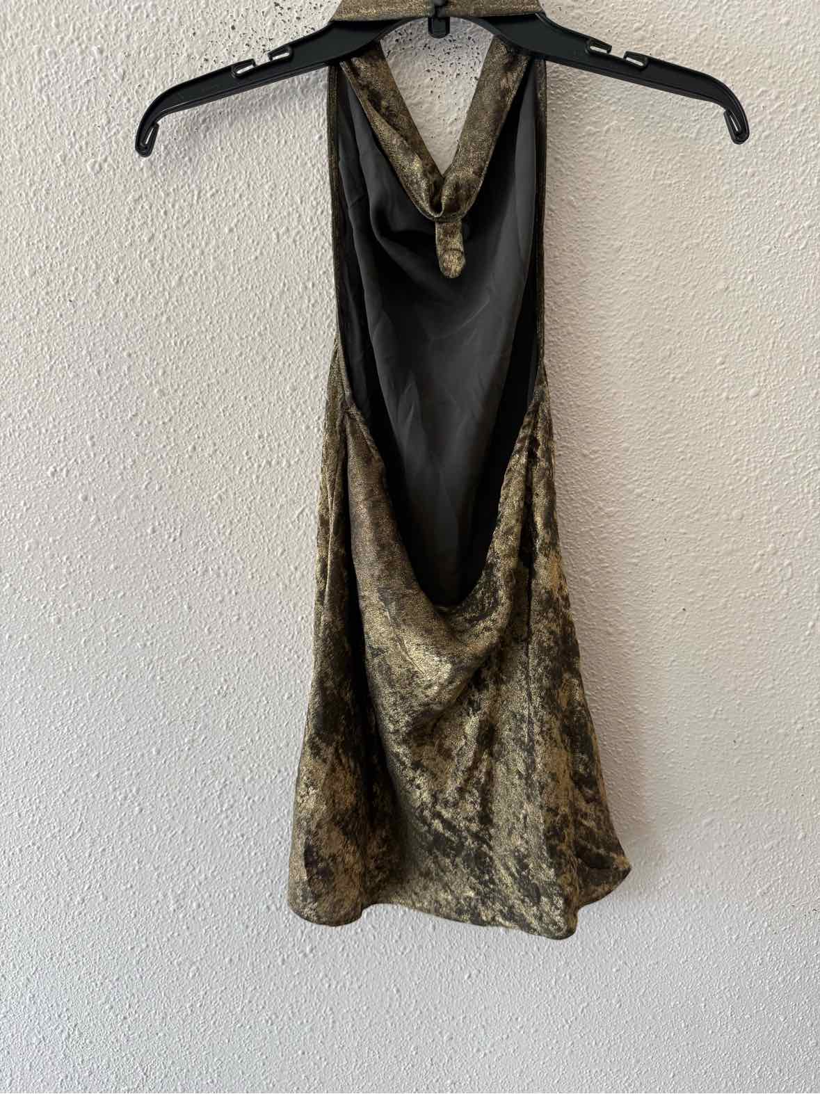 Veronica Beard Gold Size 2 Shirt